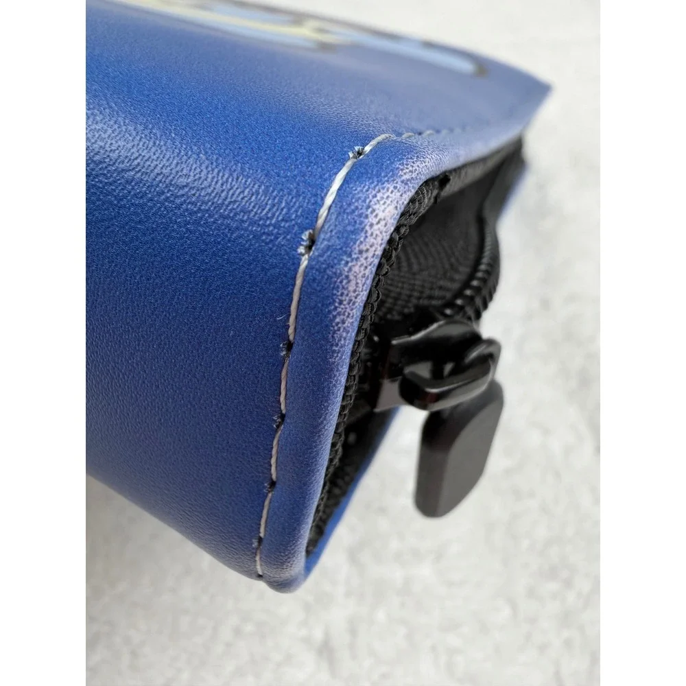 Pokemon Blastoise Trading Card Binder Zipper Case with Pikachu Duck Charm Blue
